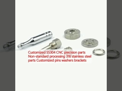 Peças de precisão personalizadas SS304 CNC Processamento não padrão Peças de aço inoxidável 316
